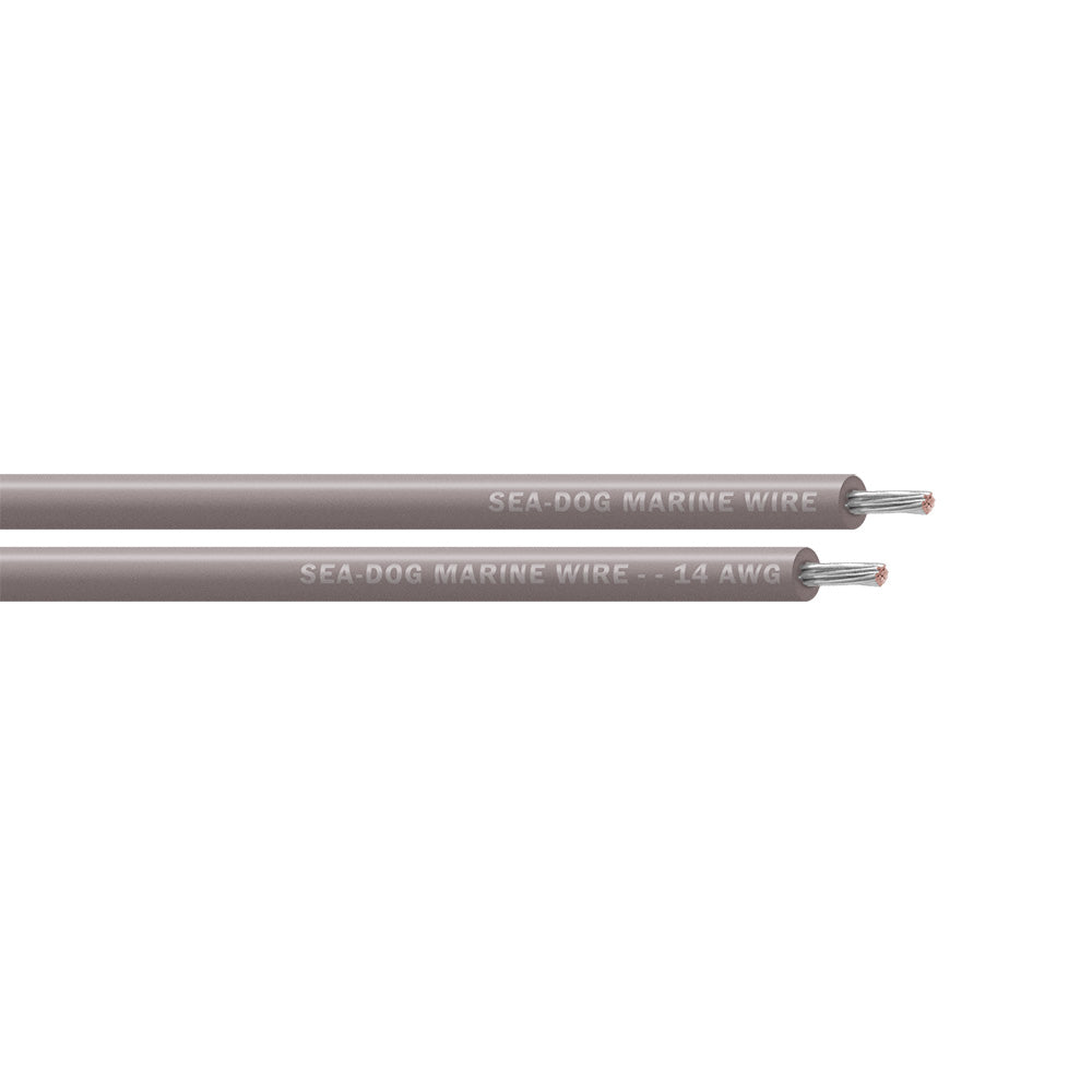 Sea-Dog 14 AWG Grey Primary Wire - 25' [8014110]