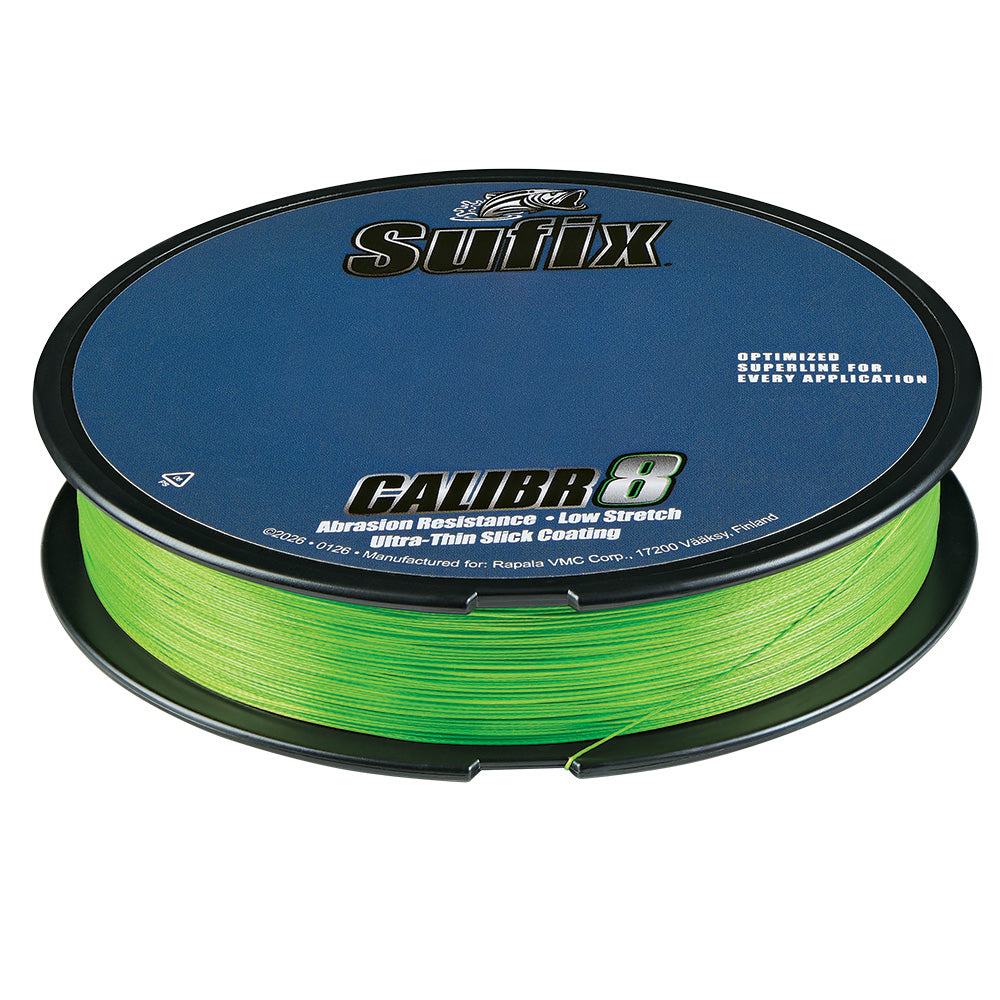 Sufix Calibr8 Braid 300yds 30lb - Neon Lime [694-130L]