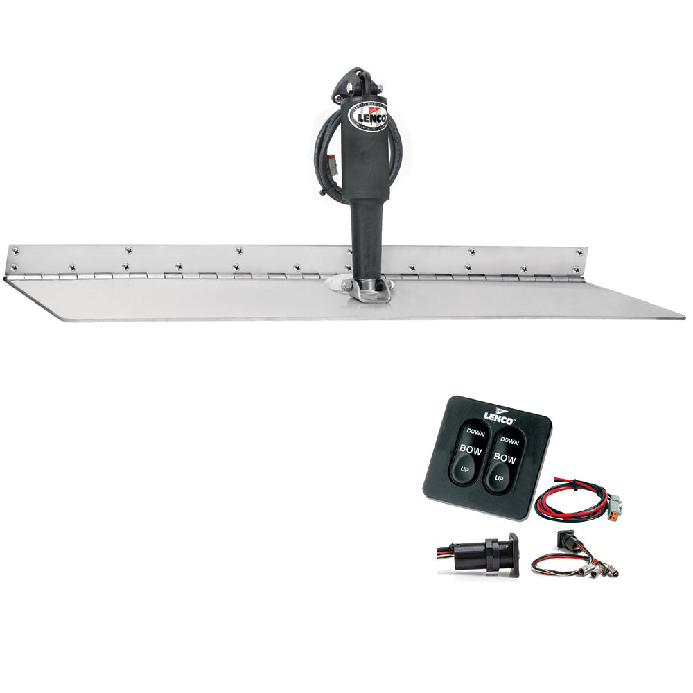 Lenco 12" x 24" Super Strong Trim Tab Kit w/Standard Tactile Switch Kit 12V [TT12X24SS]