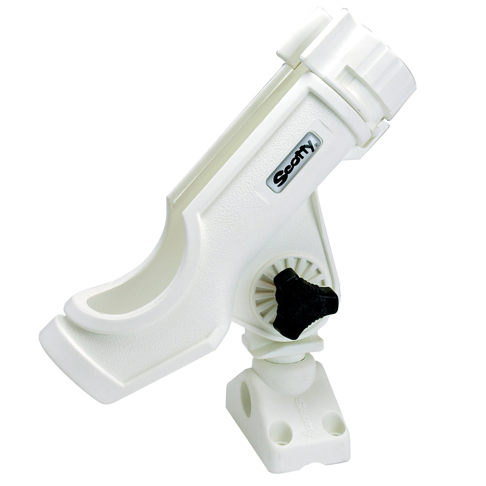 Scotty Powerlock Rod Holder White w/241 Side/Deck Mount [230-WH]