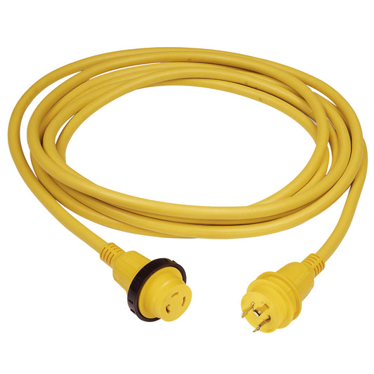 Marinco 30A 25' Molded Cordset - 125V - Yellow [199117]